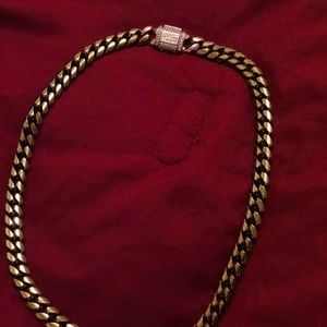 Saint Midas cuban rose gold plated